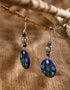 Round Pendant Earring (Blue)